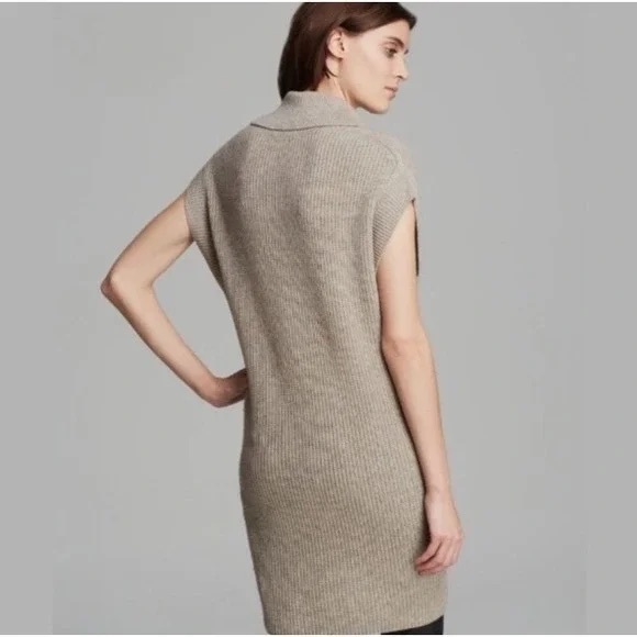 VINCE Cowl Neck Wool/Cashmere Sweater Dress Tunic Size M - Picture 2 of 9